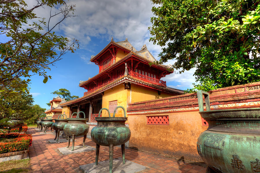 Building in the Imperial City of Hue, Vietnam #2 Photograph by Fototrav