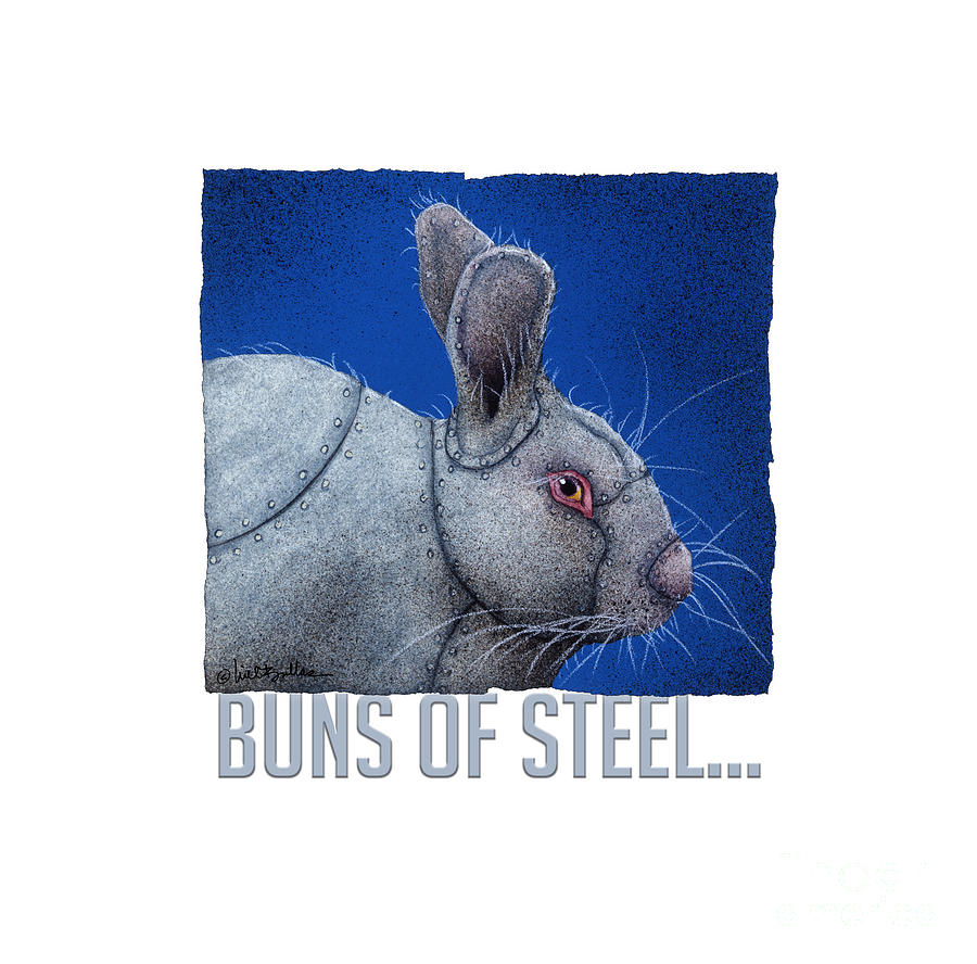 Buns Of Steel... #2 Painting by Will Bullas
