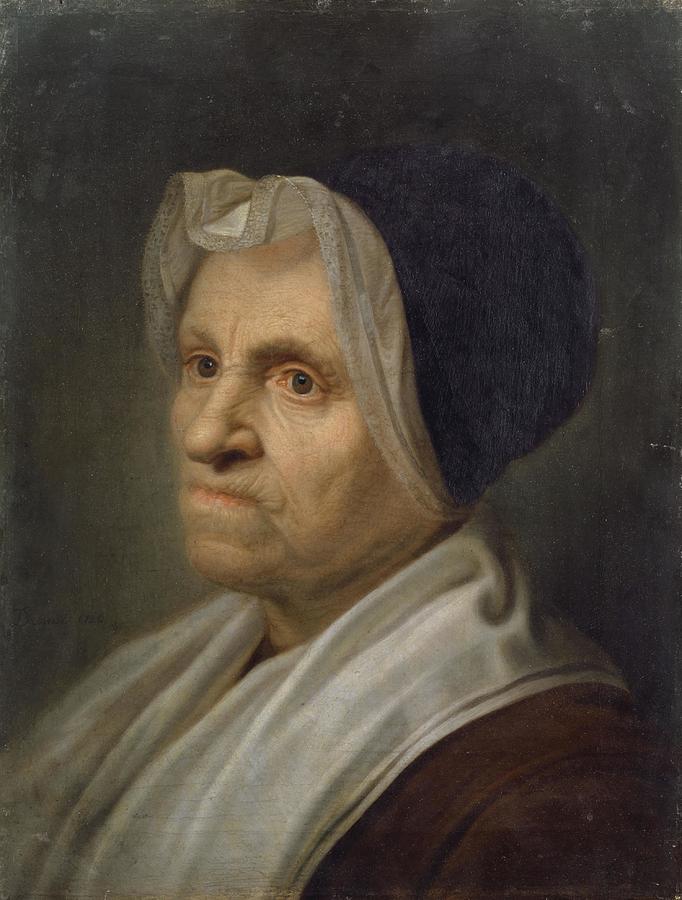 Bust of an Old Woman Painting by Balthasar Denner German - Fine Art America