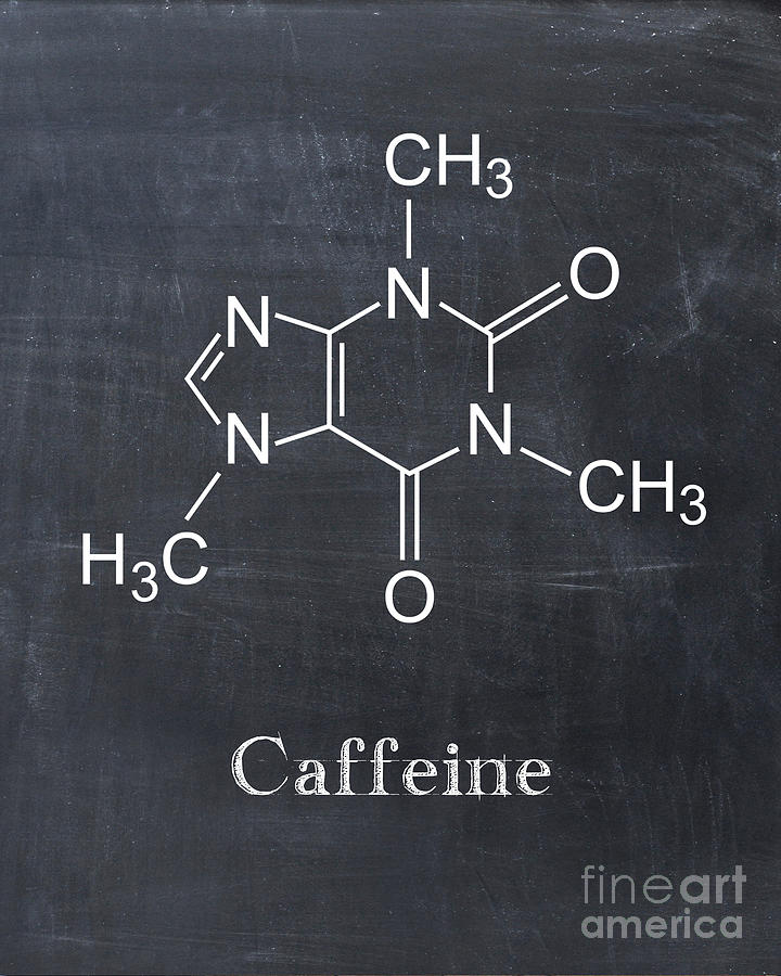 Caffeine Molecule Digital Art by Visual Design - Fine Art America