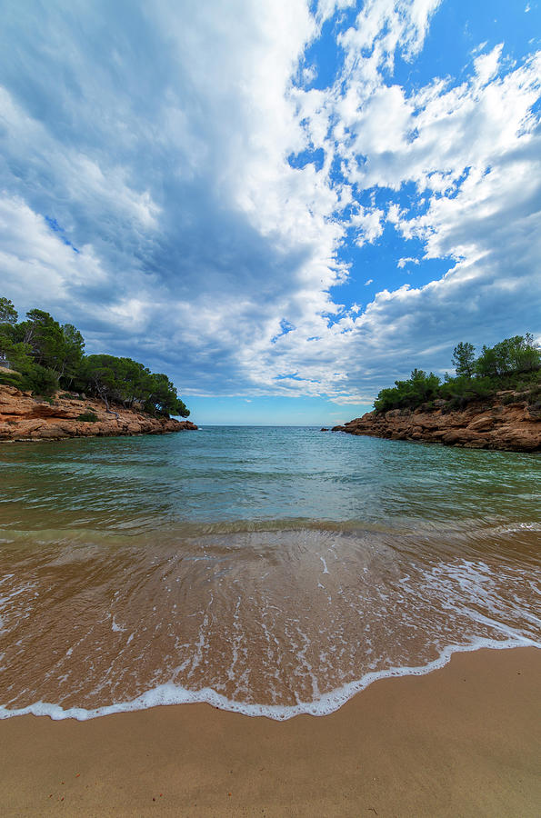 Color Photograph - Calafat Beach In Tarragona by Vicen Photography Color Photograph - Calafat Beach In Tarragona by Vicen Photography
