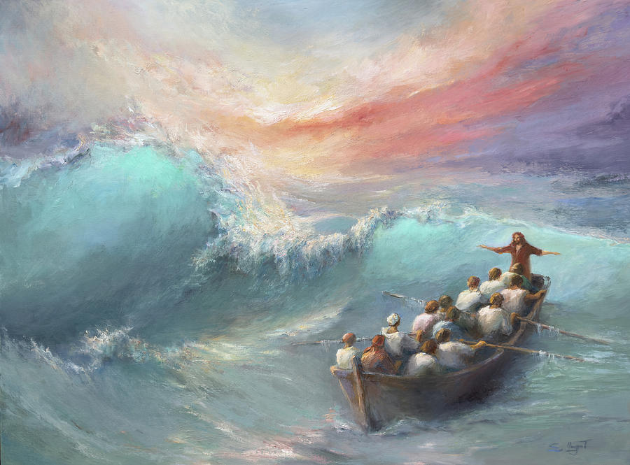 Calming the storm #2 Painting by Tigran Ghulyan