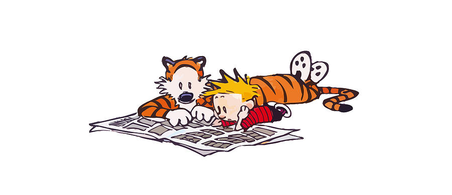 Calvin And Hobbes Digital Art by Edna A Colwell | Pixels