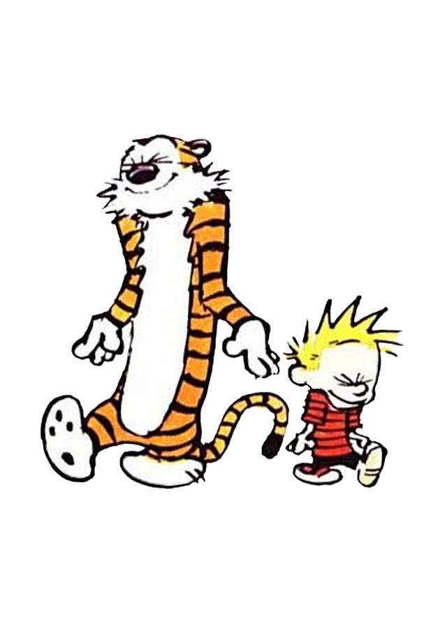 Calvin And Hobbes Digital Art By Oki Vivian Fine Art America