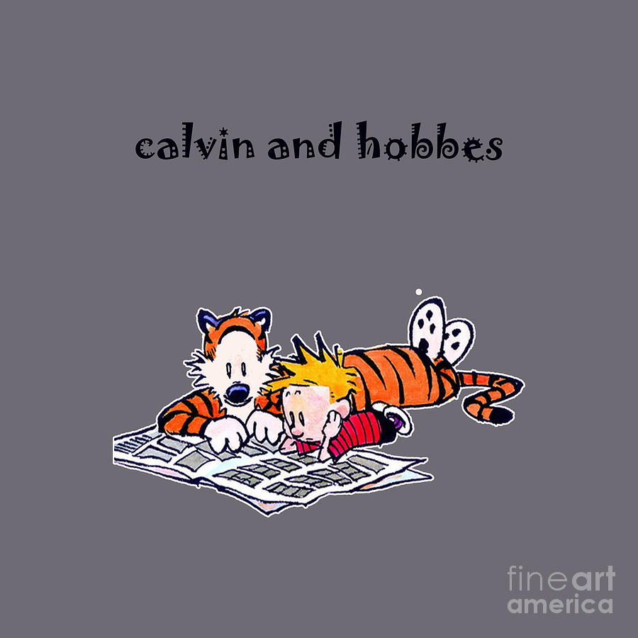 Calvin and hobbes Drawing by Roland G Dombroski - Fine Art America