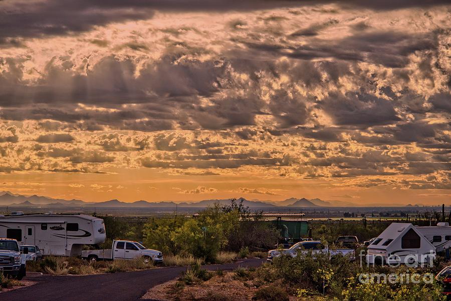 Campgrounds in the White Tank Mountain State Park Near Phoenix Arizona #2 Photograph by Kenneth Roberts