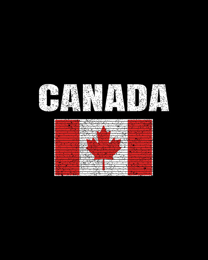 Canadian National Flag Vintage Canada Country Gift Digital Art by Art