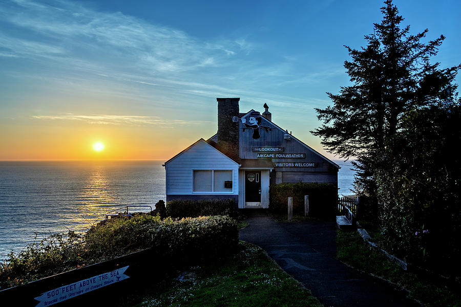 Sunset Photograph - Cape Foulweather  #2 by Maria Coulson