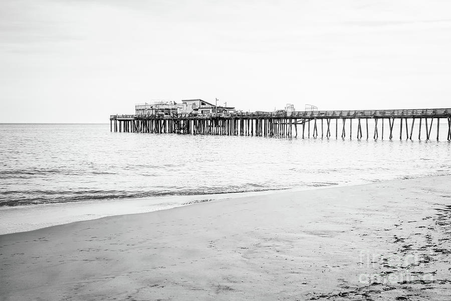 Capitola Wharf Pier Black and White Photo #2 Photograph by Paul Velgos