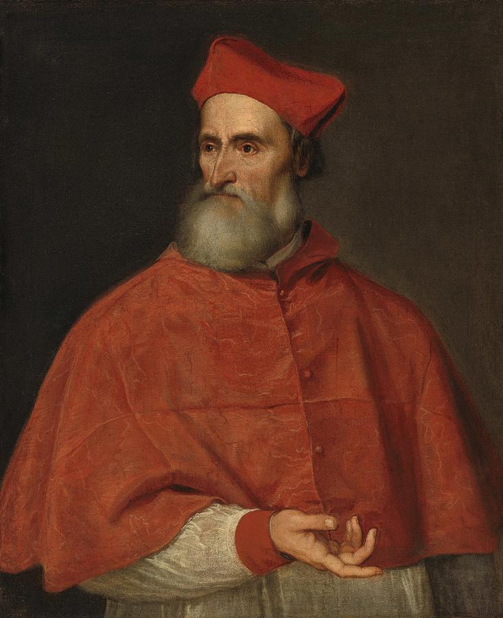 Titian Painting - Cardinal Pietro Bembo  #2 by Titian