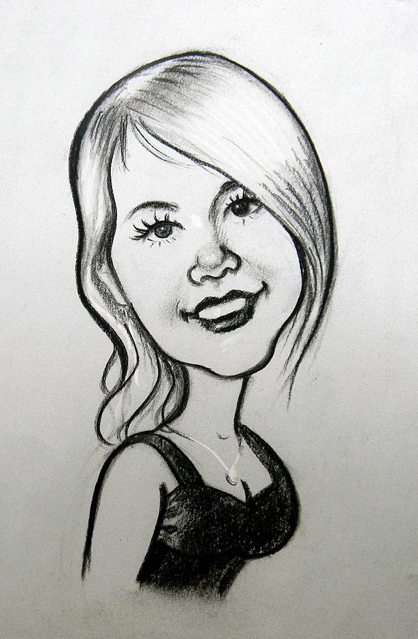 Caricatura De Una Chica Drawing By Dimitris Papadakis 2209