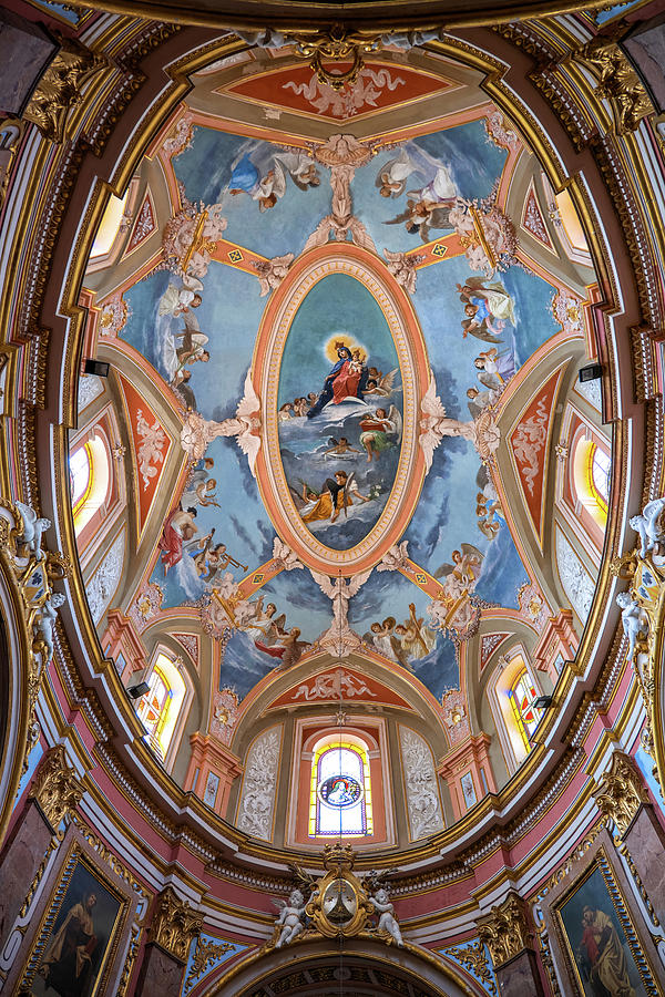 Carmelite Church Interior in Mdina, Malta #3 Photograph by Artur Bogacki