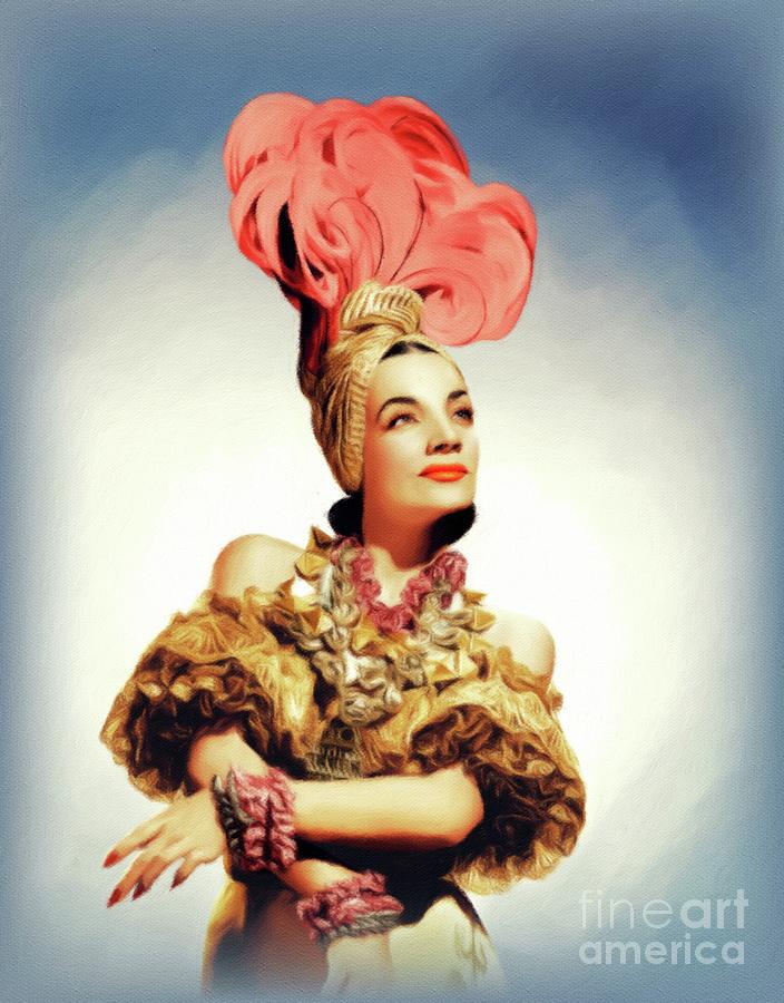 Carmen Miranda, Vintage Actress Painting