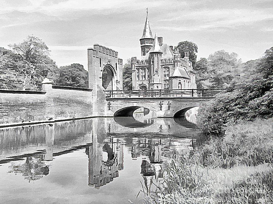 Castle Ten Berghe - Brugge #3 Digital Art by Joseph Hendrix