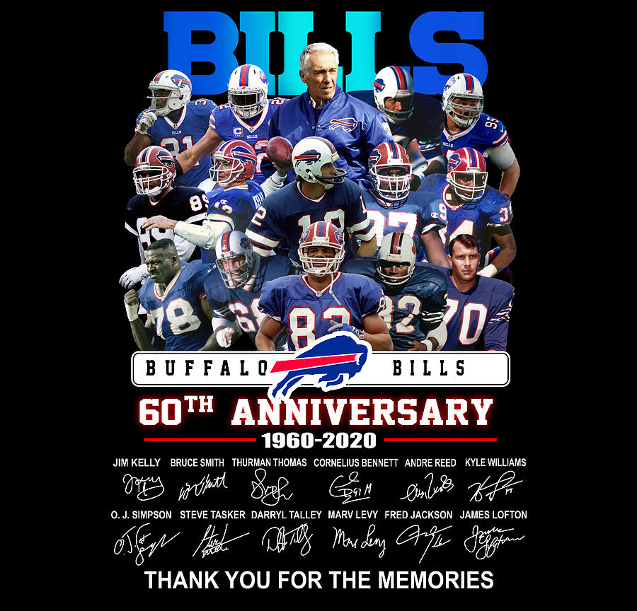 Buffalo Bills 1960 2020 60th Anniversary Thank You For The Memories ...