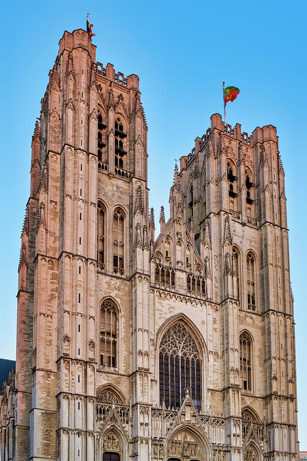 Cathedral of St. Michael and St. Gudula #2 Photograph by Fabrizio Troiani