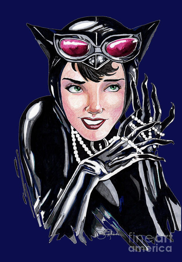 Catwoman #2 Drawing by Bill Richards