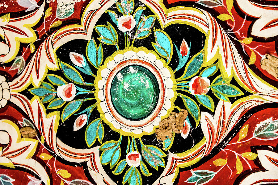 Ceiling painting from Nawalgarh, Rajasthan #2 Photograph by Lie Yim