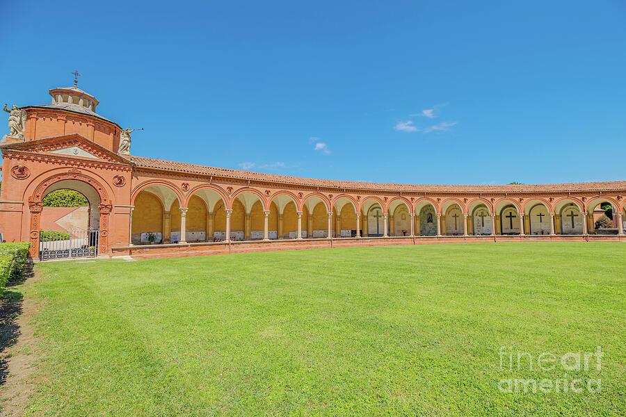 Cemetery cloister showing tombs and sculptures in the Charterhouse of Ferrara #2 Digital Art by Benny Marty Cemetery cloister showing tombs and sculptures in the Charterhouse of Ferrara #2 Digital Art by Benny Marty