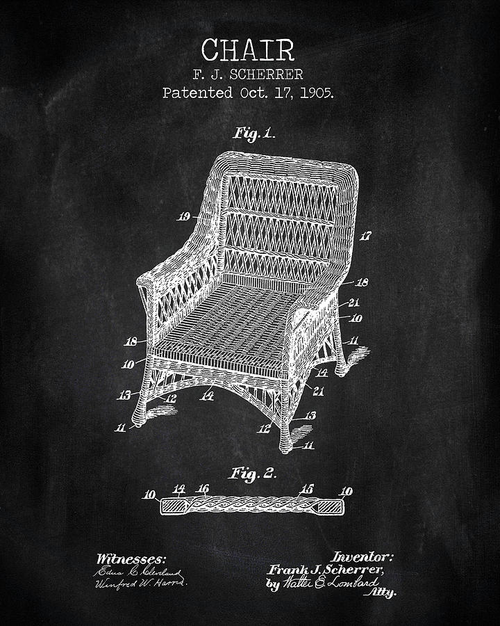 Castle Digital Art - Chair patent #2 by Dennson Creative