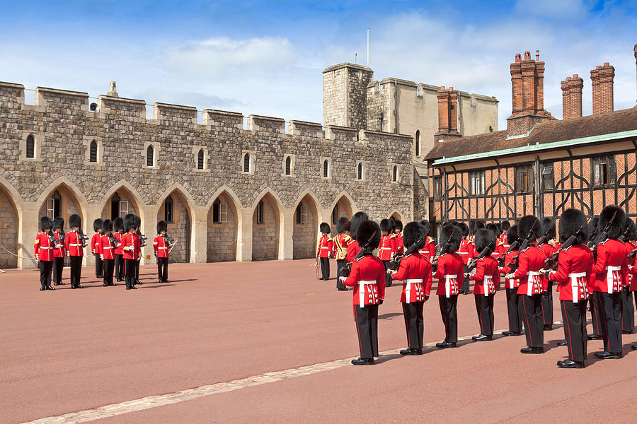 Changing the Guard at Windsor Castle, Berkshire, England. #2 Photograph by OlegAlbinsky