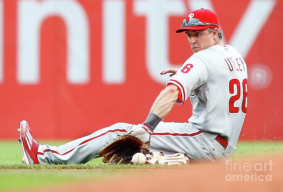 Chase Utley Photograph by Jared Wickerham