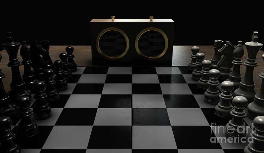 Chess Board Setup #1 Digital Art by Allan Swart - Pixels