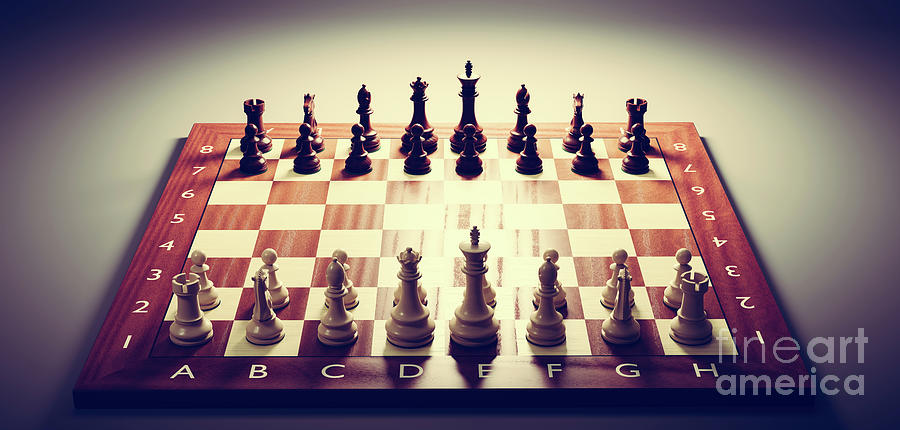 Chess game. Strategic desicion making. Plan and competition #2 Photograph by Michal Bednarek