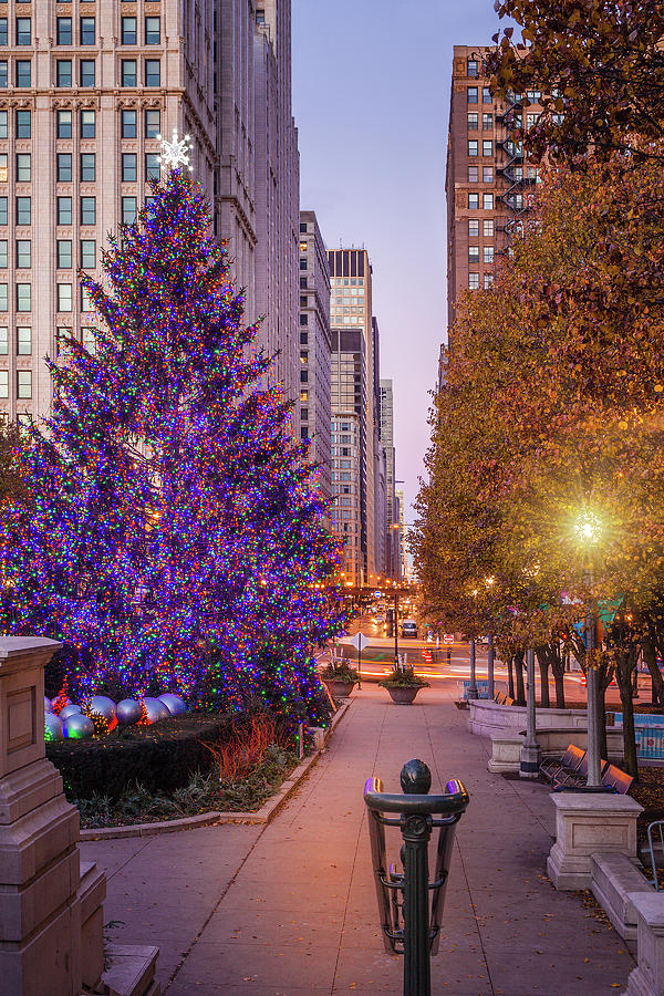 Chicago Photograph - Chicago Christmas #2 by Andrew Soundarajan