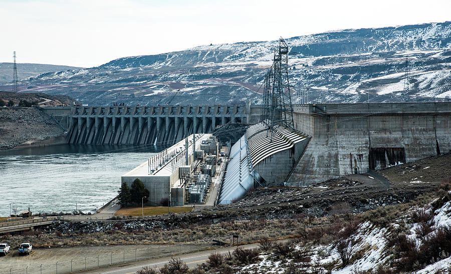 Chief Joseph Dam in Early Spring #2 Photograph by Tom Cochran
