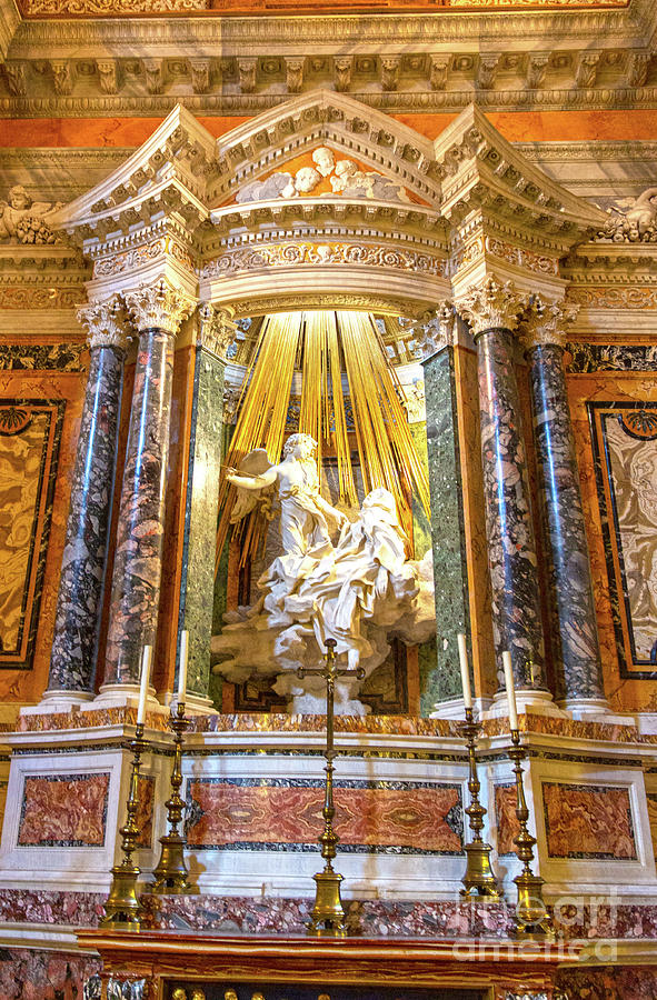 Chiesa di Santa Maria della Vittoria in Rome Italy #2 Photograph by ELITE IMAGE photography By Chad McDermott