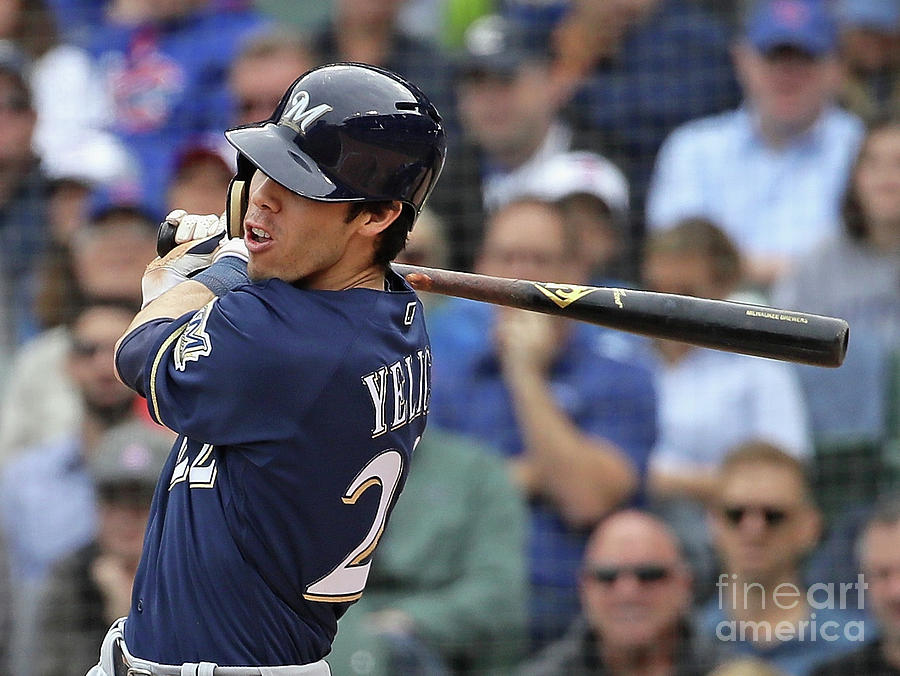 Christian Yelich Photograph by Jonathan Daniel Christian Yelich Photograph by Jonathan Daniel