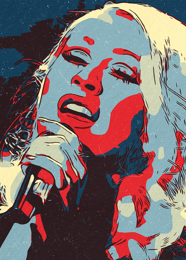 Christina Aguilera Artwork Painting by New Art