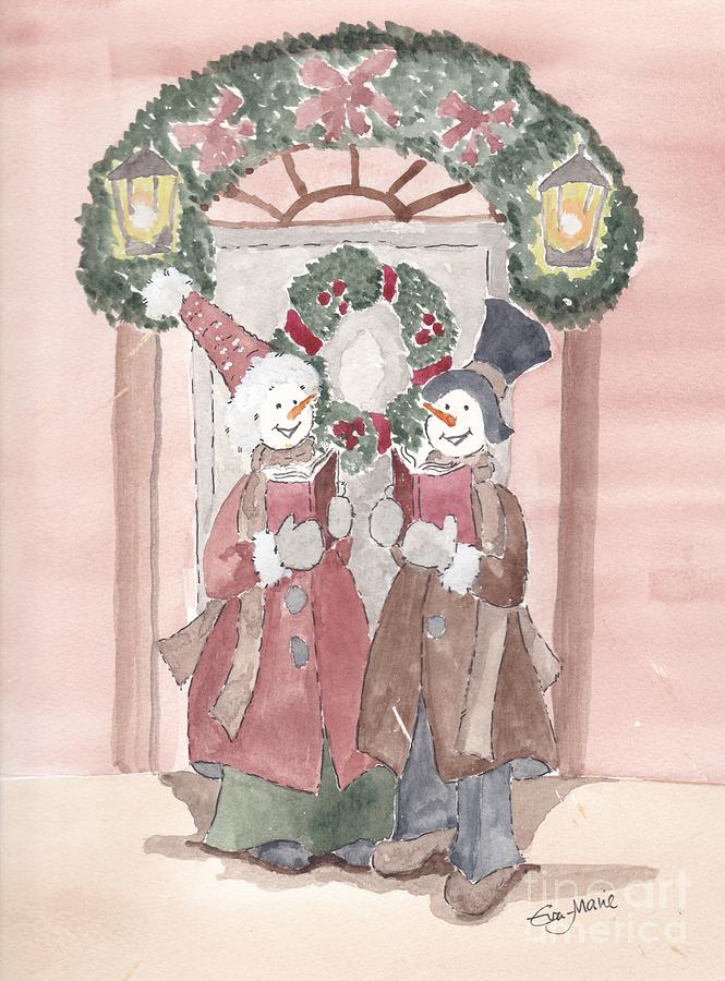 Christmas Carols #2 Painting by Eva Ason