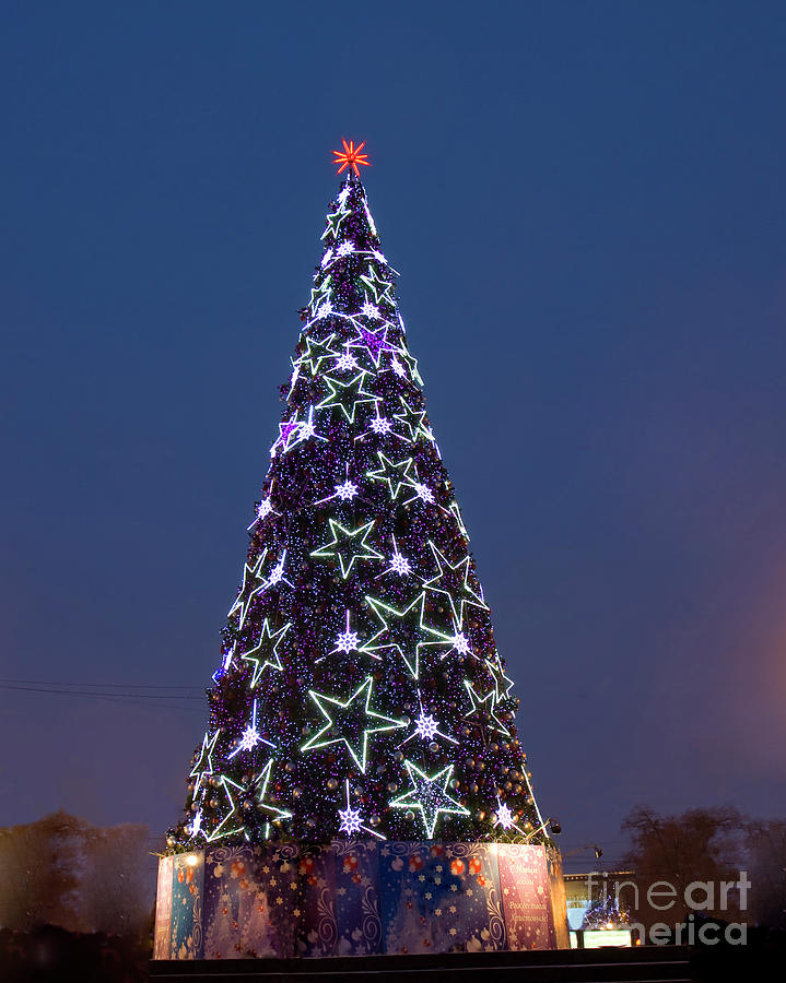 Christmas tree in Moscow #2 Photograph by Irina Afonskaya