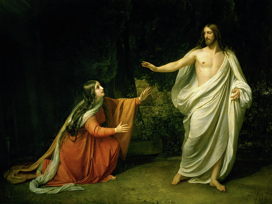 Jesus Christ Painting - Christs Appearance to Mary Magdalene after the Resurrection #2 by Alexander Ivanov