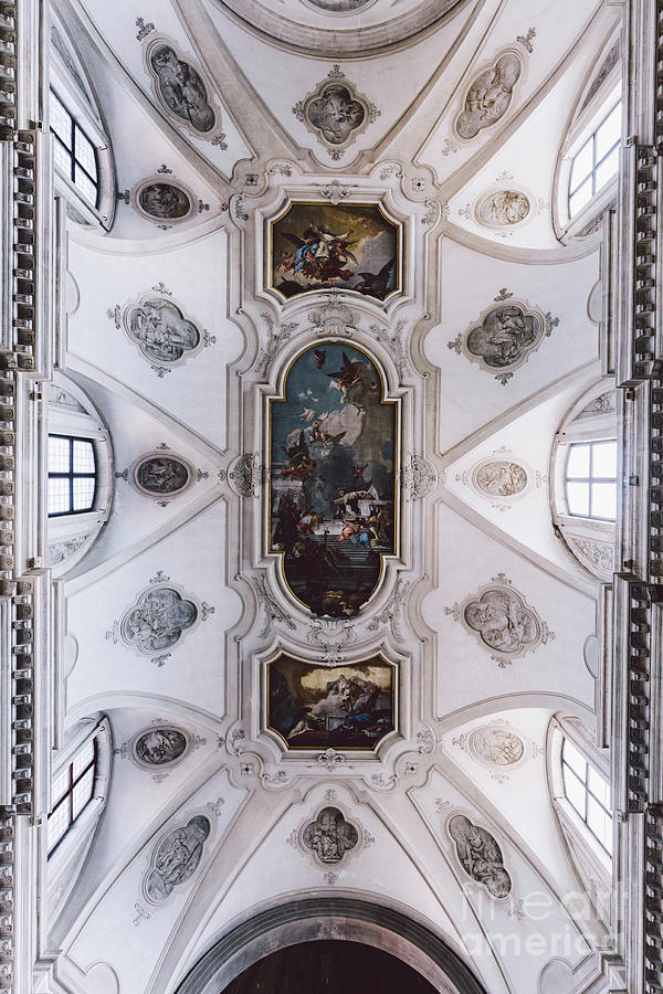 Church of Saint Mary of the Rosary Gesuati interior in Venice, Italy ...