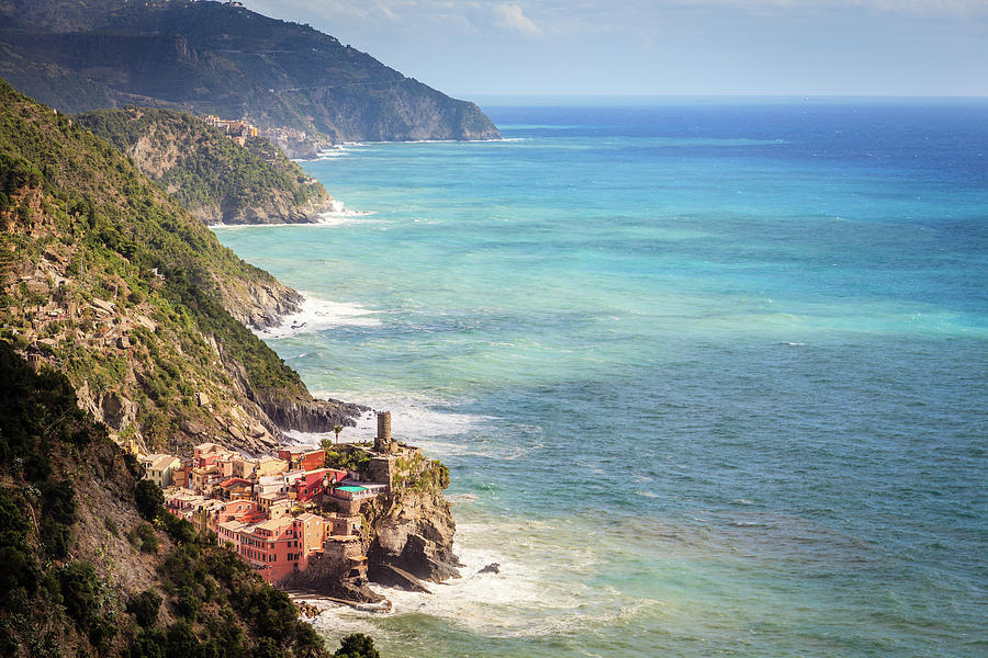 Cinque Terre coast Photograph by Alexey Stiop