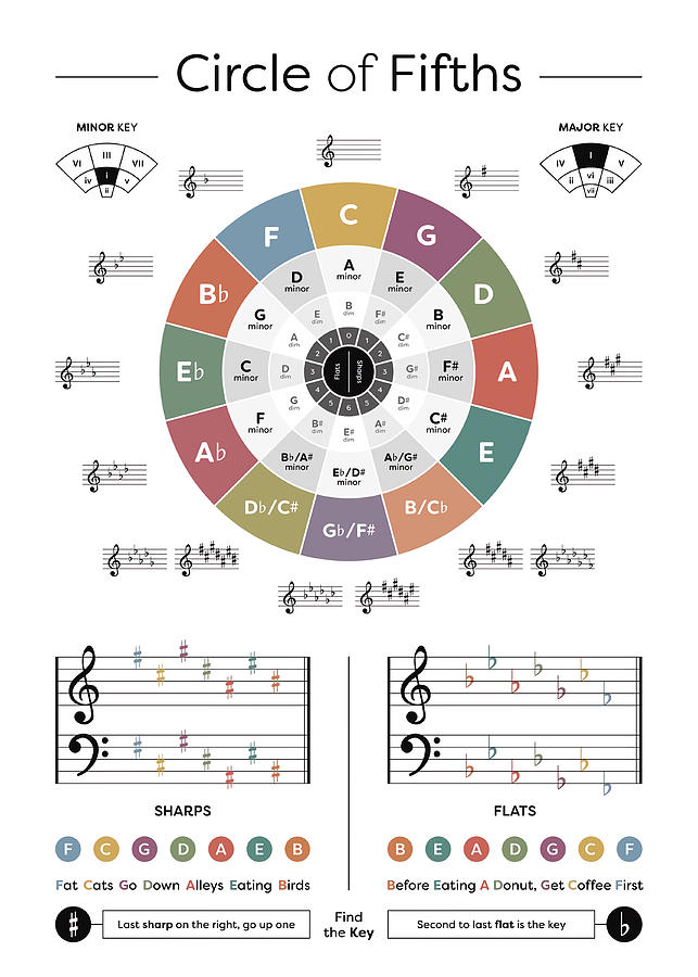 Circle of Fifths Poster Painting by Anthony Dominic - Fine Art America