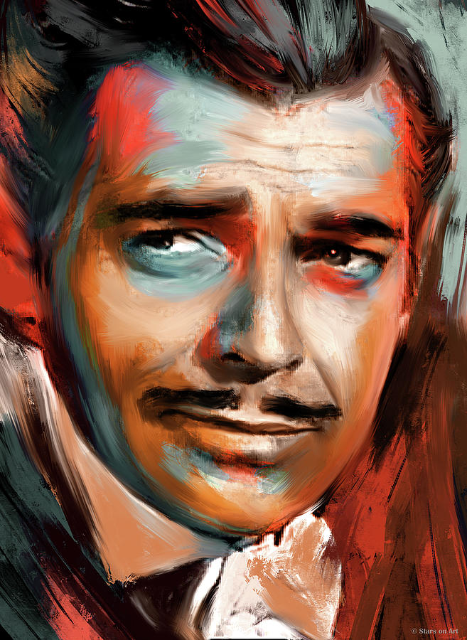 Clark Gable Painting - Clark Gable #2 by Movie World Posters