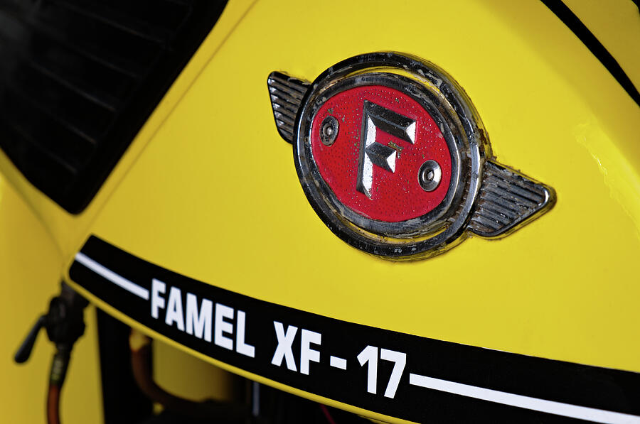 Classic Zundapp bike XF-17 gas tank logo detail #2 Photograph by Angelo DeVal