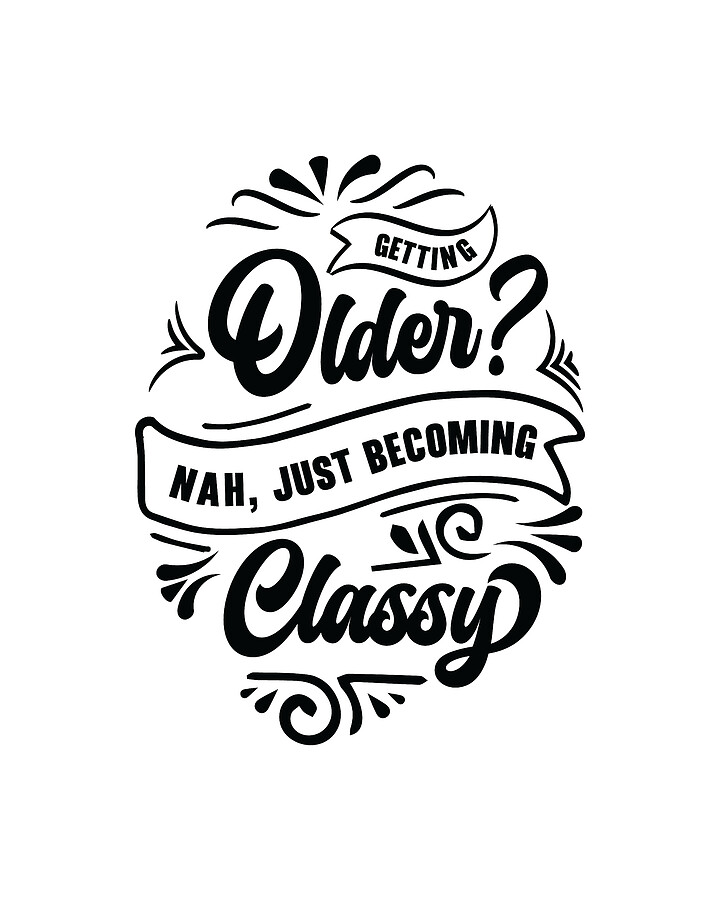 Classy Grandparent Vintage Typography Classic Retro Digital Art by Toms