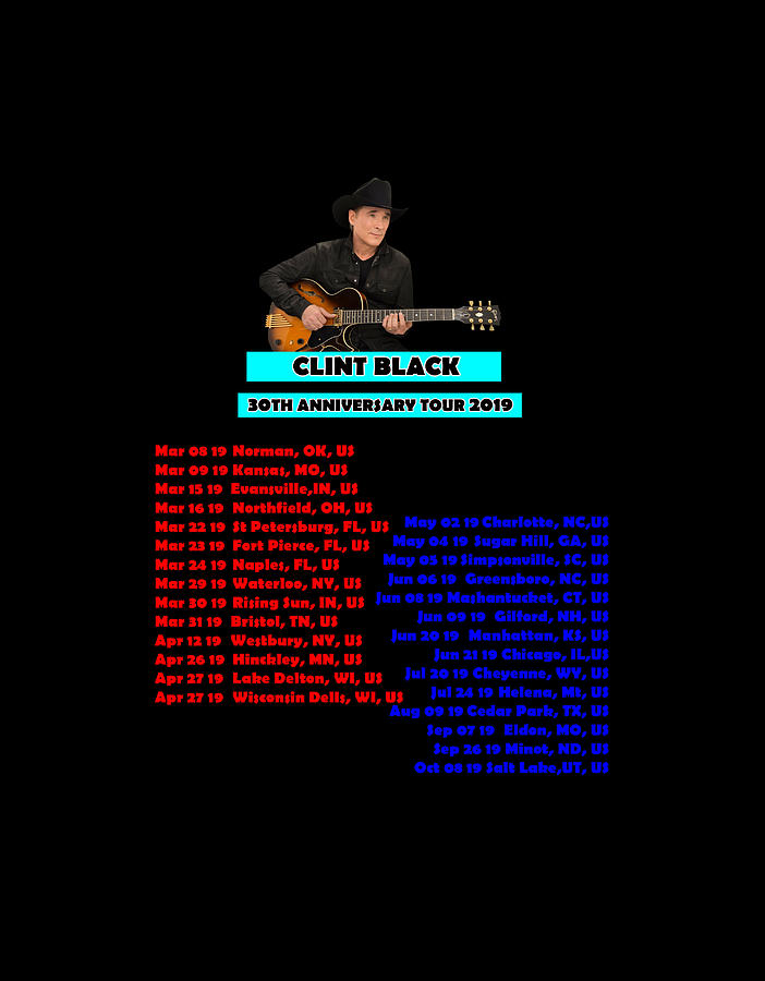 clint black tour setlist