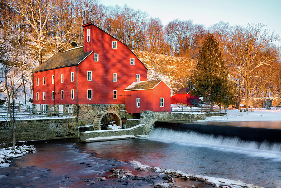 Clinton Mill in Winter #2 Photograph by Jerry Fornarotto
