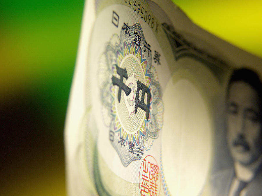 Close-up of a Japanese bank note #2 Photograph by Medioimages/Photodisc