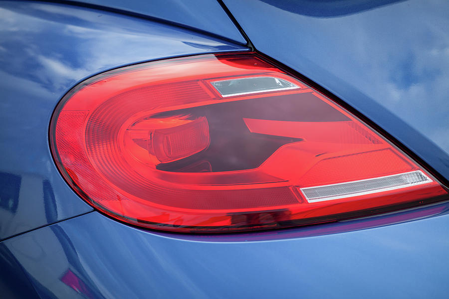 Closeup Of A Taillight On A Modern Car Photograph