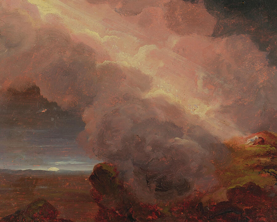 Clouds On The Mountaintop, by 1848 Painting by Thomas Cole