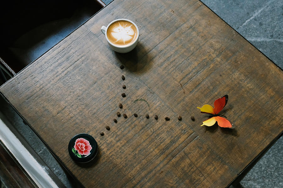 Coffee latte art #2 Photograph by Dominic Dähncke