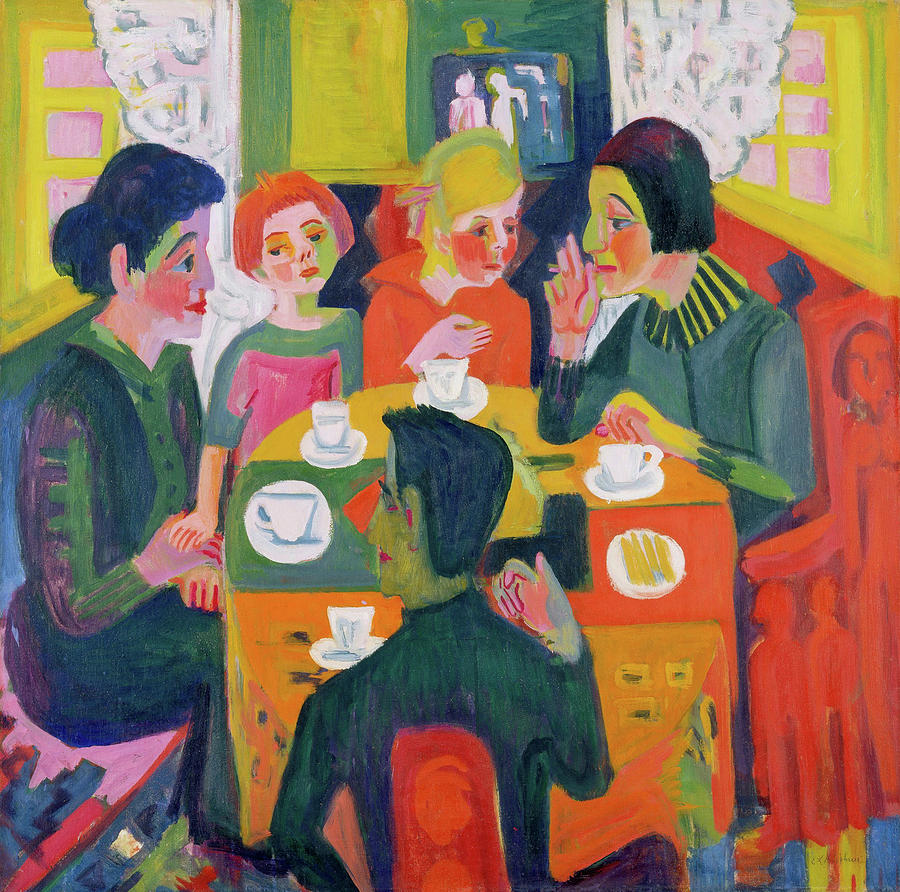 Coffee Table #2 Painting by Ernst Ludwig Kirchner
