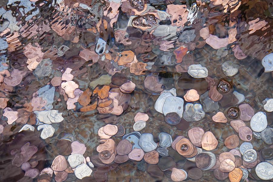 Coins in a Wishing Well #2 Photograph by Patricia Marroquin